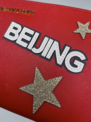 Michael Kors Limited Edition Illustrations Beijing City Zip Jet