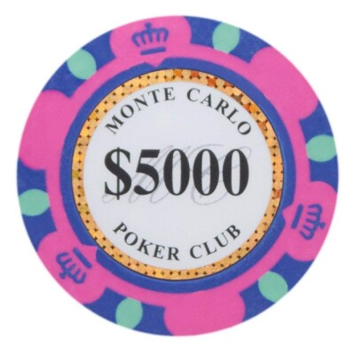 Monte Carlo Poker Chips 13 5 Gram 25 Pack CPMC-5000