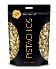 Wonderful Pistachios, In-Shell Roasted & Lightly Salted Pistachios, 16 Ounce Bag
