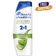 Head and Shoulders Dandruff Shampoo, Aloe Vera for Soothing Scalp Relief,12.5 oz