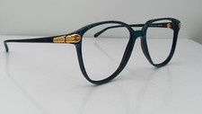 Vintage Monet MT-14 Green Gold Oval Sunglasses FRAMES ONLY Hong Kong