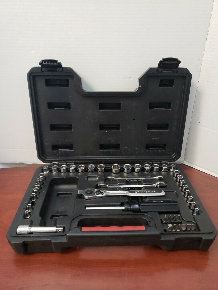 Craftsman 58 Piece Mechanics Tool Set In Case (See Details) c-x | eBay