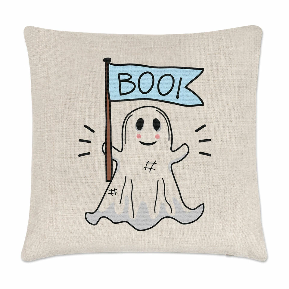 Housse De Coussin Fantôme D'Halloween Fantôme Effrayant Citrouille Drôle - Photo 1/1