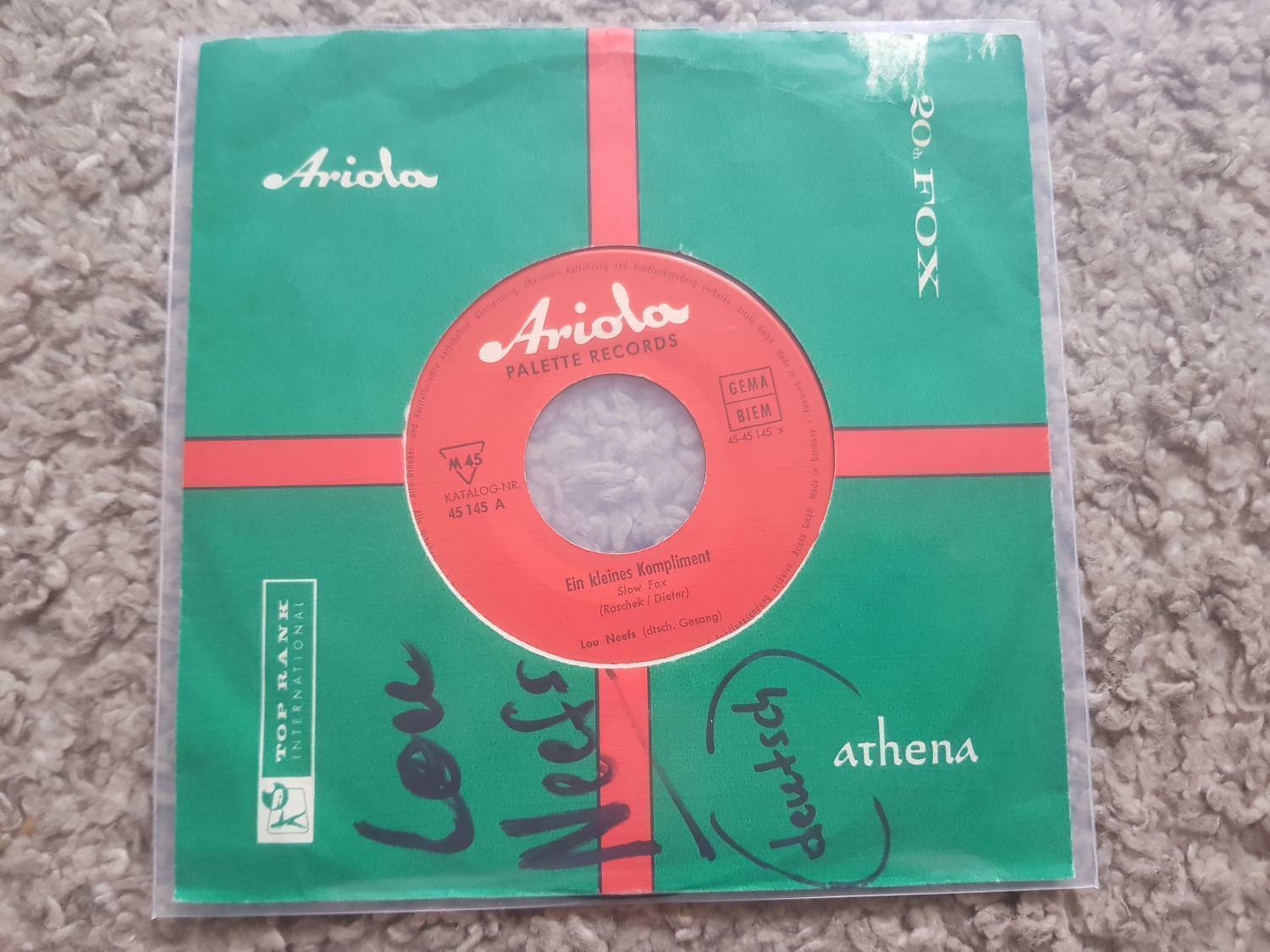 7"" Single Vinyl Lou Neefs - Ein kleines Kompliment SUNG IN GERMAN