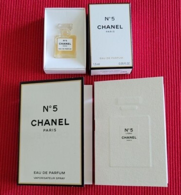   Luxus Parfüm-Miniatur + 2 Proben CHANEL N5 EdP L eau Parfum VIP Reisegröße