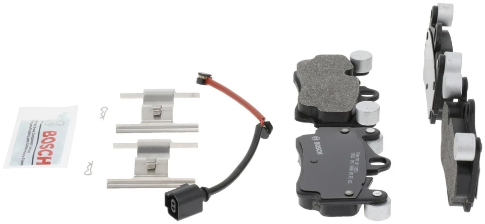 Juego de pastillas de freno traseras con sensor Bosch para Porsche Cayenne VW Touareg Audi Q7 Foto 3 de 4