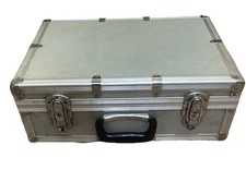 Vintage Aluminium Suitcase/tTavel Trunk 1950s/60s, Made In Japan,  Wood Interior
