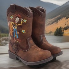 Disney Pixar Toy Story 'Woody  Bullseye' Side-Zip Boots - Kid's Size 5 New Box