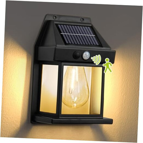 Solar Wall Lights Outdoor,Waterproof Solar Porch Light, Wireless Motion Sensor