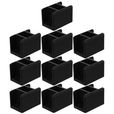 10Pcs Black Plastic Cabinet Joint Connectors for Home Furniture