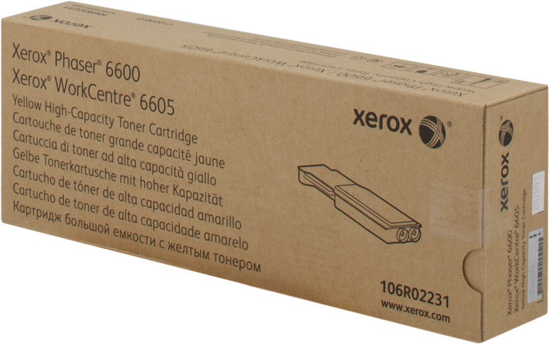 Toner Xerox 106R02231 jaune haute définition pour des impressions éclatantes