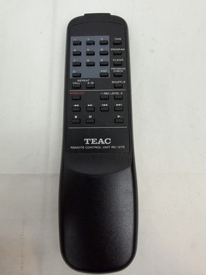Genuine OEM TEAC Audio Remote Control RC-1275 Great Condition
