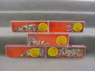 Preiser Track H0 14400/14402 Various Figures Set 5 Pieces in Original Packaging J238