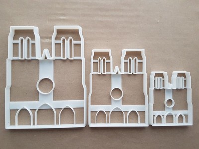 Notre Dame Paris Kathedrale Frankreich Kirchenform Ausstecher Teig Fondant scharf