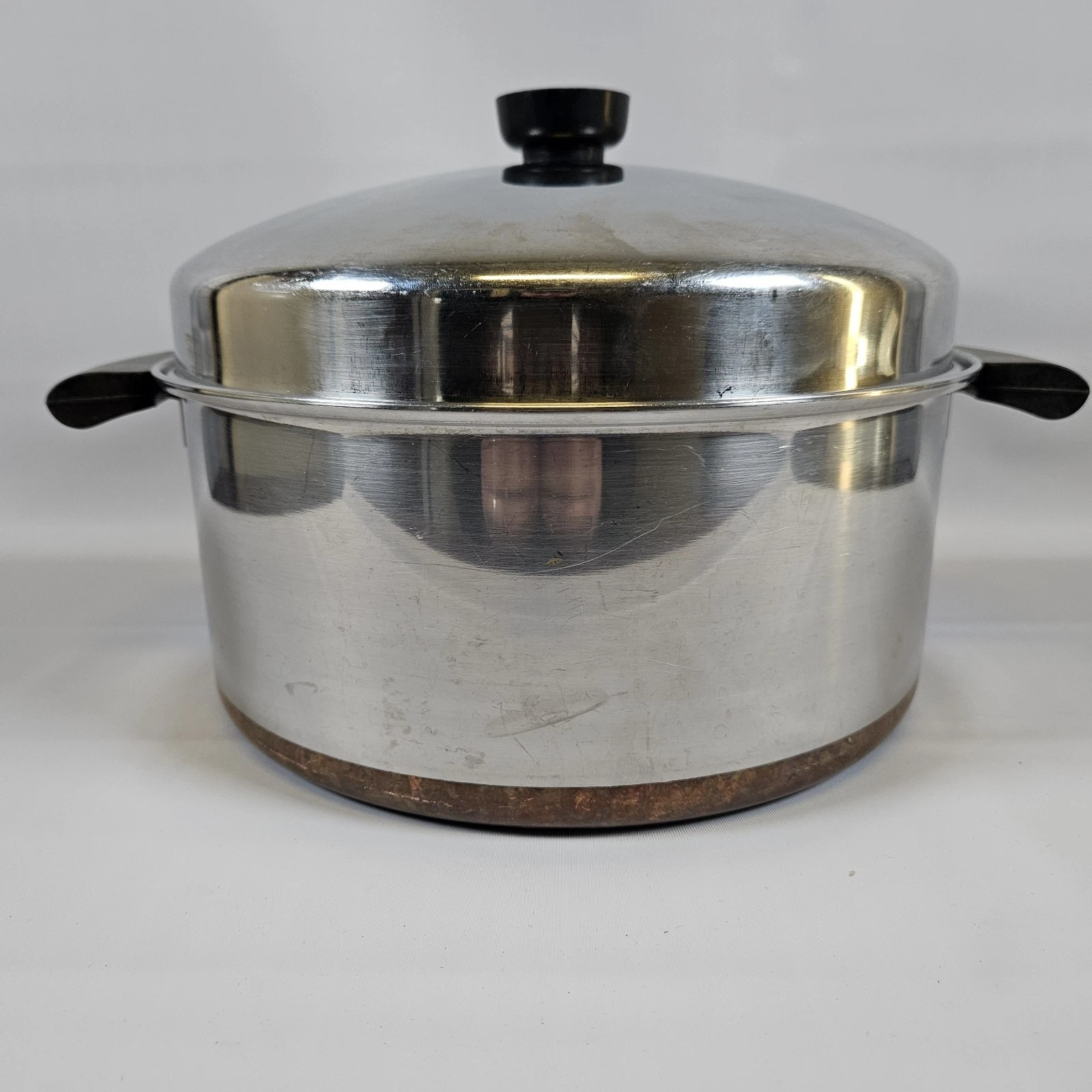 Revere ware 1801 5 Qt Copper Bottom Dutch oven Dome lid Riverside Pot Pan