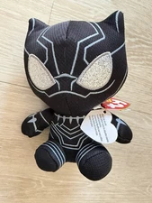 2022 6" TY Beanie Boos MARVEL AVENGERS BLACK PANTHER Plush NEW WITH TAGS