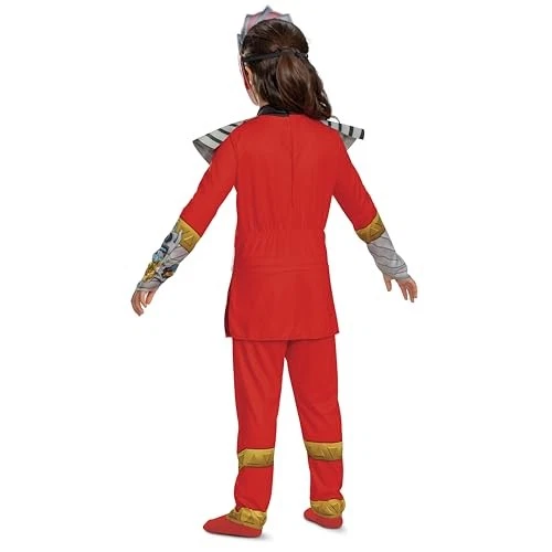Disfraz de Ranger Rojo para Niña, Ropa Oficial Power Rangers Piel Cósmica Foto 2 de 4