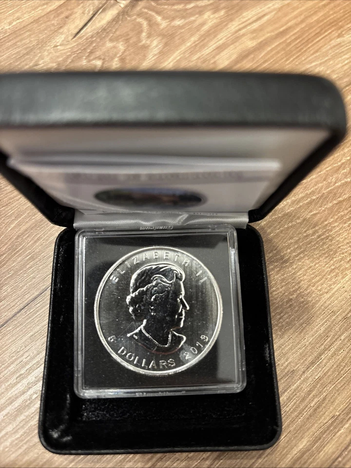 Maple Leaf - Canada 2013 Silbermünze 1 Oz/ Unze - Coloured 0.9999 Silber - Bison - Bild 2 von 4
