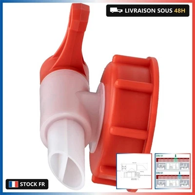 ISOLATECH SABEU Fluxx 1 Robinet De Vidange AH23/61 HF DIN61 Bec 23mm | Pour Bido - Photo 1/4