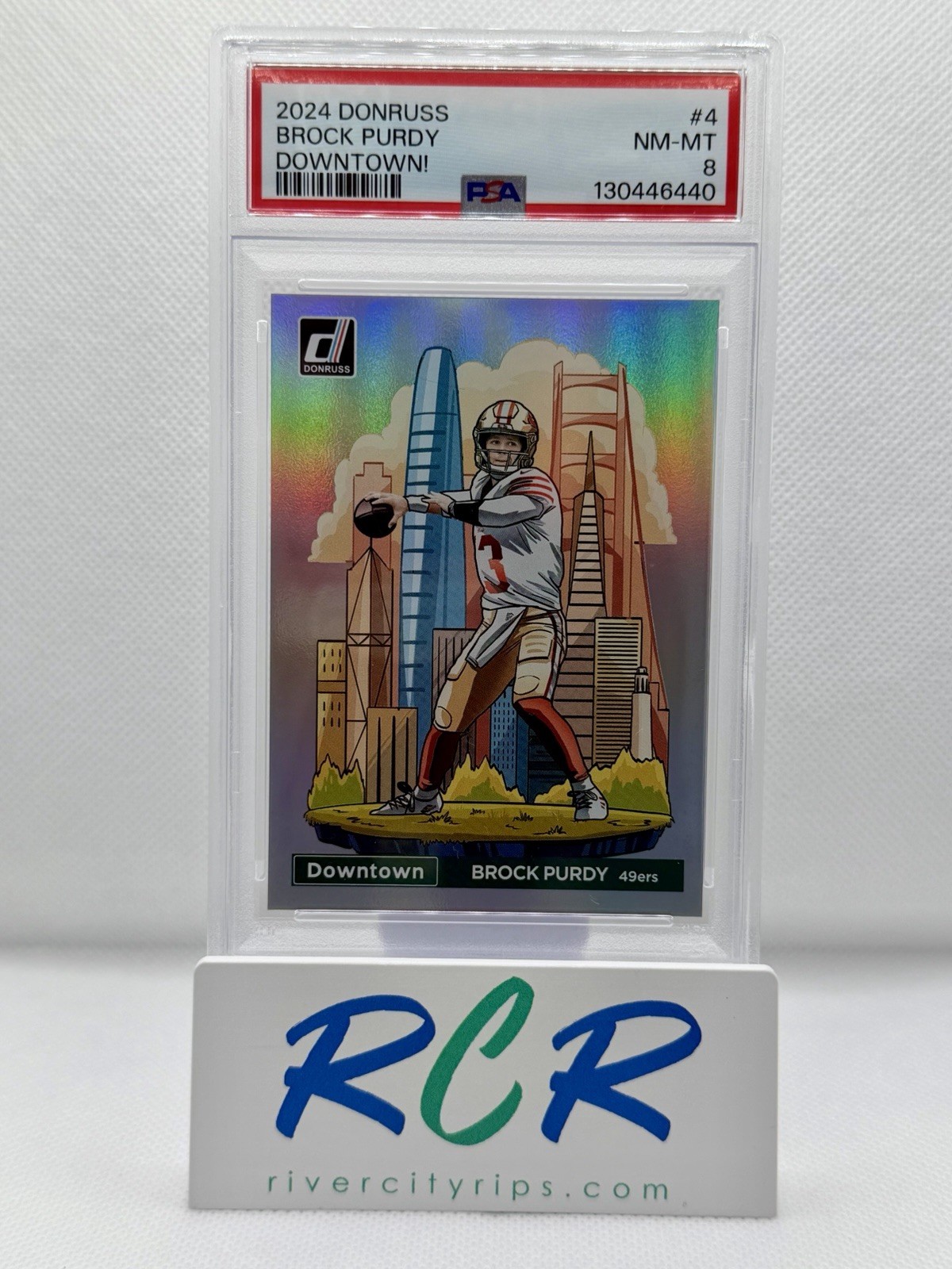 2024 Panini Donruss - Downtown! - Brock Purdy #4 - 49ers
