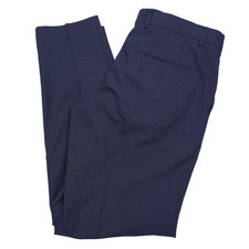 Hugo Boss H-Genius-241 Pants Mens 32 X 30 Slim Fit Blue Wool Blend