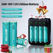 1.5V TYPE-C Rechargeable AA Lithium Battery 3600mwh Li-ion Batteries Charger Lot
