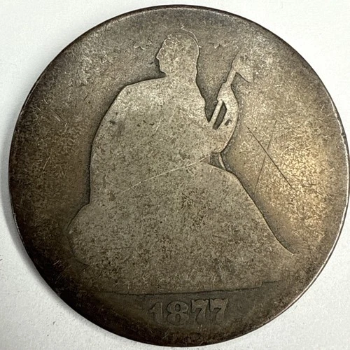 1877 Seated Liberty Half Dollar Exact Coin Imaged #SL271