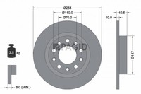 2X Bremsscheibe Pagid 55302NC FüR Alfa Giulietta 940FXA1A 940FXB1A Bifuel 940