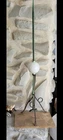 1900s ANTIQUE MILK GLASS LIGHTNING ROD Weathervane Lightning Rod