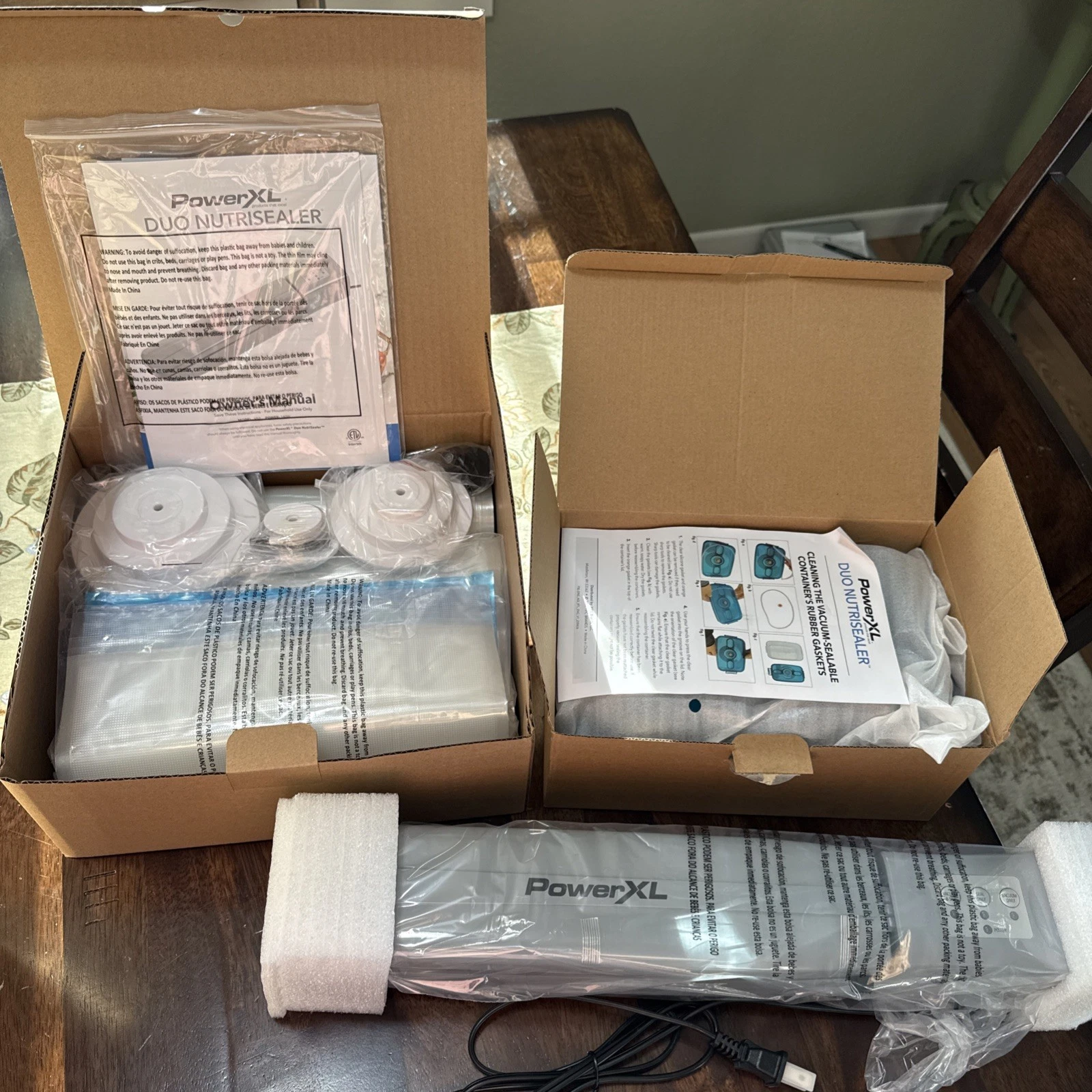 PowerXL Duo Nutrisealer DELUXE 11" 4-00701-13 Complete / Bags Sealer Vacuum New
Opens in a new windo