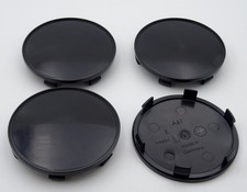 4x Nabenkappen Felgendeckel  Deckel 61 mm  57 mm für Alufelgen Schwarz A61