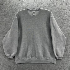Vintage Russell Athletic Sweatshirt Womens Large L 80s Made in USA Blank Hoodie