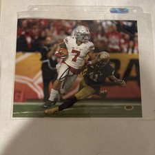 Ohio State Jalin Marshall Auto 8x10 CAS Authenticated