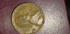 1951 Lincoln Wheat Cent Lamination Peel Mint Error Coin Defective Planchet