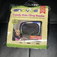 Enovoe Car Window Shade - 4 Pack - Medium - 19 x 12 - Cling Shade