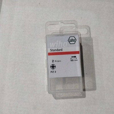 Wiha Standard Bits 38680 7042 Z Pozidriv PZ2 50mm 2 Stück 