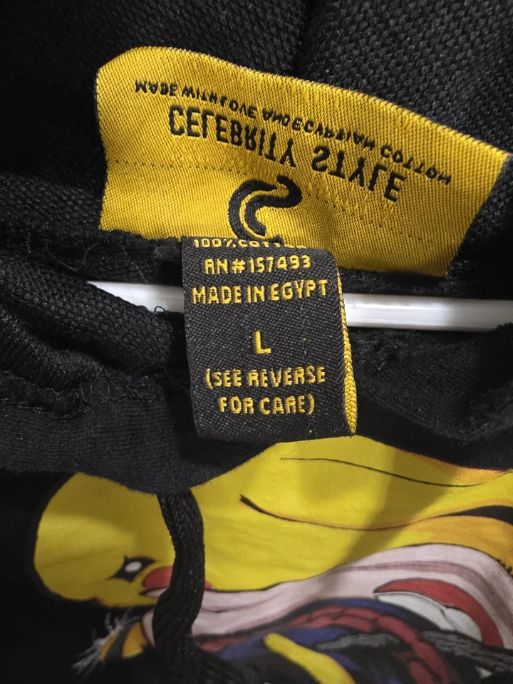 Jóvenes Niñas - Pokémon Samurai Pikachu Crop Top Sudadera con Capucha - Estilo Celebridad - Negro Foto 4 de 4