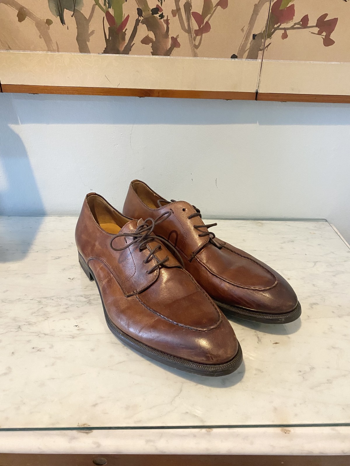 SAOLA Scarpe Magnanni Flex uomo taglia 10 pelle stringate eleganti comode formali 23335