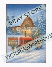 1000 piece jigsaw puzzle Winter Landscape Farm