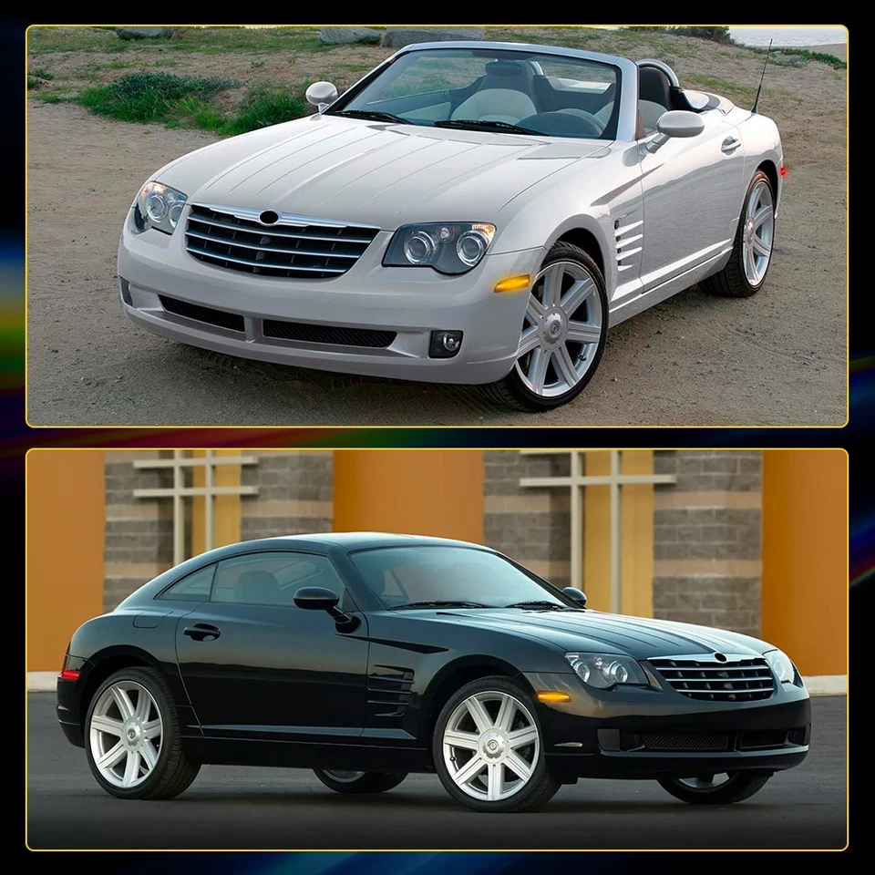 Luces LED transparentes para parachoques delantero trasero Chrysler Crossfire 2004-2008 Foto 2 de 4