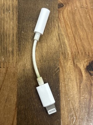 Apple Lightning to 3.5 mm Headphone Jack Adapter Original OEM iPhone 7 8 XS 11 