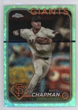2024 Topps Chrome Logofractor Edition Aqua Refractor /199 Matt Chapman #81 14md