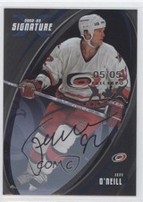 2002-03 ITG Be A Player Signature Series 5/5 Jeff O'Neill #173 Auto 0a7