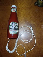 Heinz Ketchup Bottle Novelty Telephone Pre Owned Needs A Little TLC See Pics