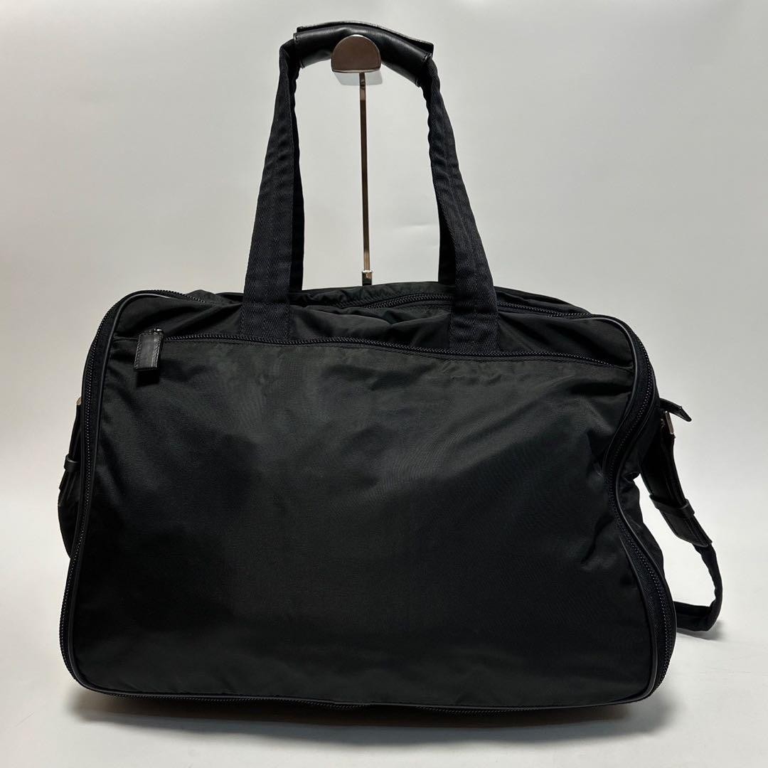 PRADA Triangle Logo Briefcase Business Hand Shoulder Bag Leather Auth R02130 thumbnail 3