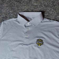 Rhoback Men's Performance Polo University of Michigan National Champions Size L