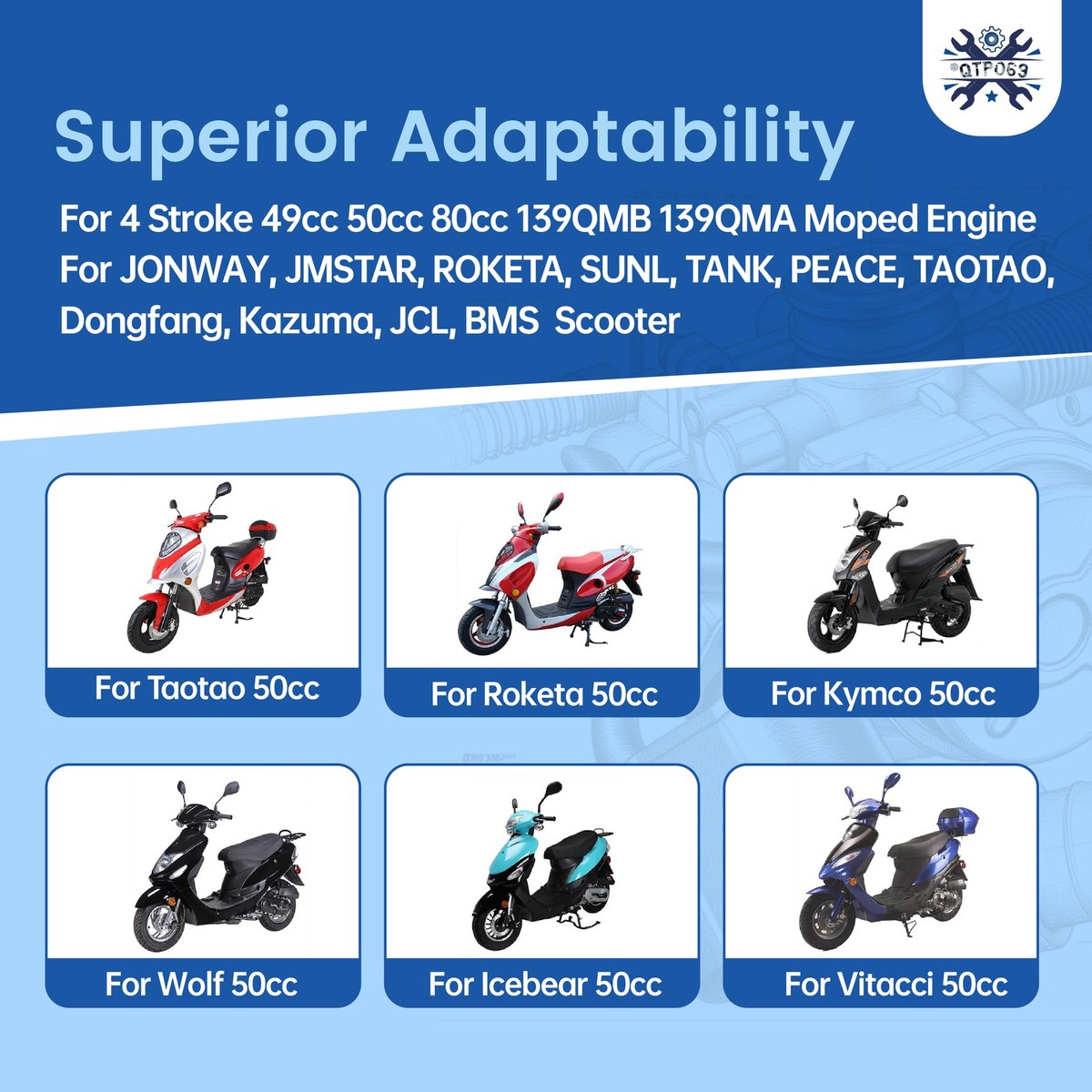 Carburatore Adatto per GY6 50CC 49CC 80cc 4 Tempi Scooter Taotao Motore 18mm Carb Filtro Aria Collettore di Aspirazione Trimmer Carburatore