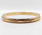 Vintage Jonc Armband 18k Gold fein ziseliert