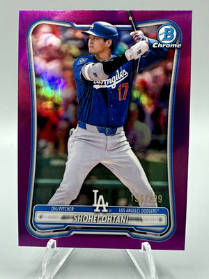 SHOHEI OHTANI #/299 Fuchsia Refractor 2026 Bowman Chrome LA Dodgers #100 MLB