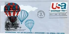 Dr Jim Stamps FDC 15c Int'l Hot Air Ballooning Air Letter ArtCraft flap torn
